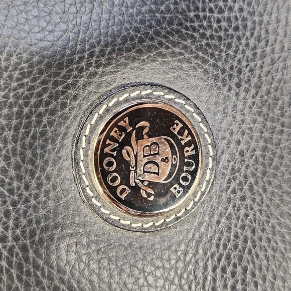 Dooney and Bourke Black Pebble Leather Satchel - Picture 6 of 16